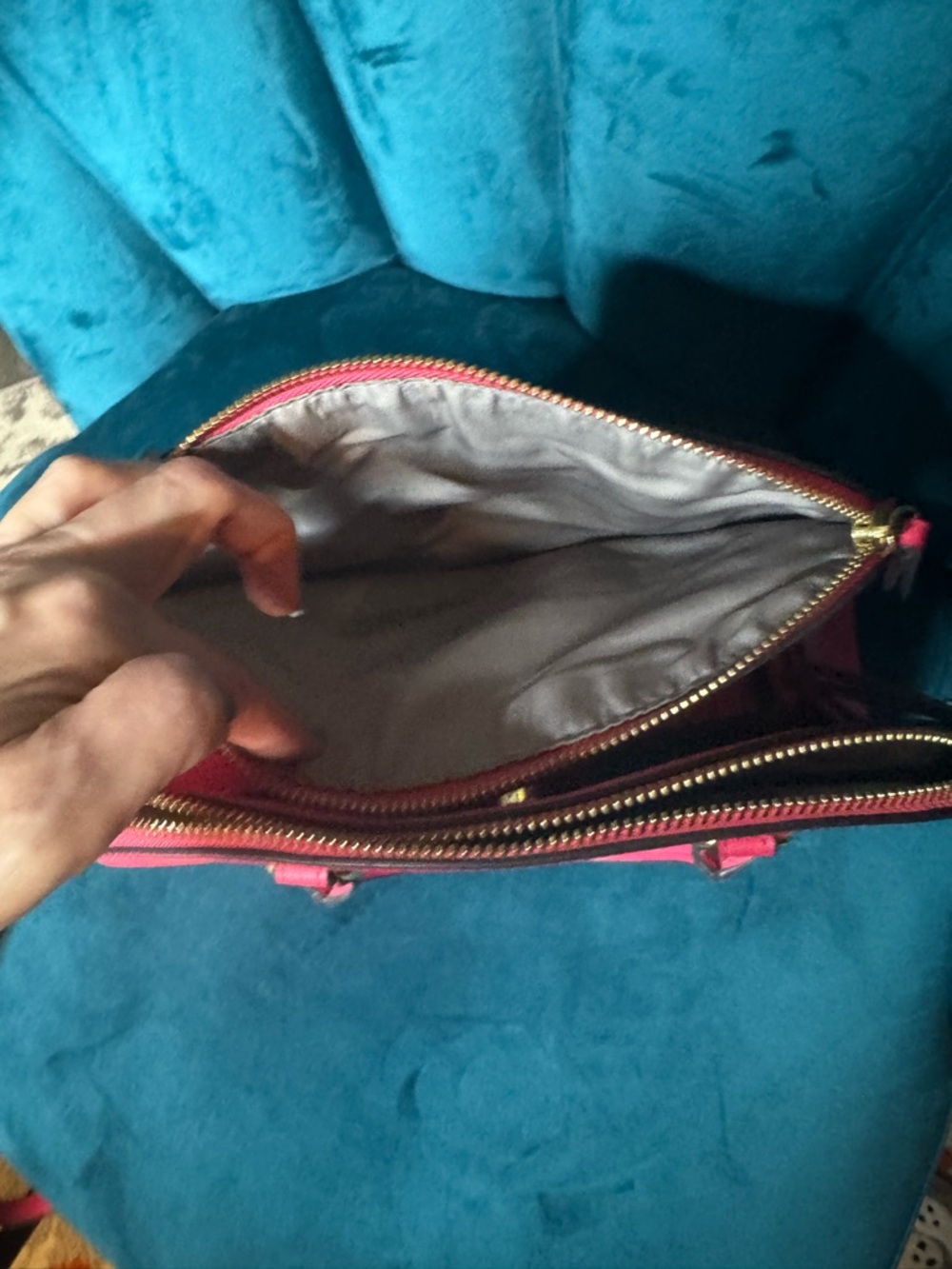 Anne Klein Pink Dome Satchel Handbag with Crossbody Strap 💖 So pretty! - Picture 5 of 6